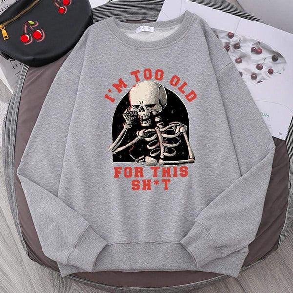 Planet Gates Skull Print Hoodie Cartoon Clothing Men's Hoodie Sweatshirt Hip Hop Tracksuit Fashion Streetwear Round Neck Oversized Hoodies