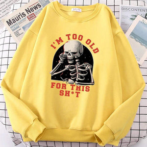 Planet Gates Skull Print Hoodie Cartoon Clothing Men's Hoodie Sweatshirt Hip Hop Tracksuit Fashion Streetwear Round Neck Oversized Hoodies