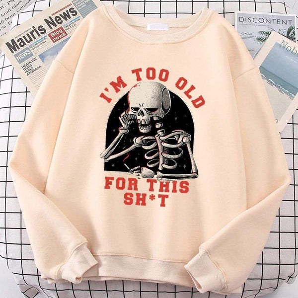 Planet Gates Skull Print Hoodie Cartoon Clothing Men's Hoodie Sweatshirt Hip Hop Tracksuit Fashion Streetwear Round Neck Oversized Hoodies