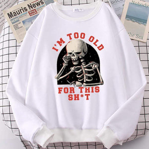 Planet Gates Skull Print Hoodie Cartoon Clothing Men's Hoodie Sweatshirt Hip Hop Tracksuit Fashion Streetwear Round Neck Oversized Hoodies