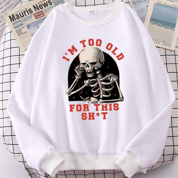 Planet Gates Skull Print Hoodie Cartoon Clothing Men's Hoodie Sweatshirt Hip Hop Tracksuit Fashion Streetwear Round Neck Oversized Hoodies
