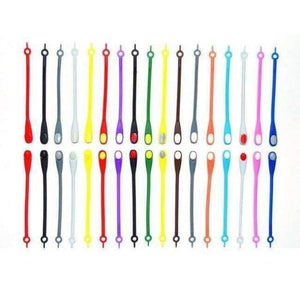 Planet Gates sky blue 12pcs Fashion Silicone Shoelaces Elastic Shoe Laces For Sneakers Adults Unisex Sports Shoe Running No Tie Shoes Accessories