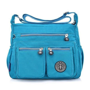 Planet Gates sky blue / 29x22x12cm Waterproof Nylon Women Messenger Bags Carteira Vintage Hobos Ladies Handbag Female Crossbody Bags Shoulder Bags