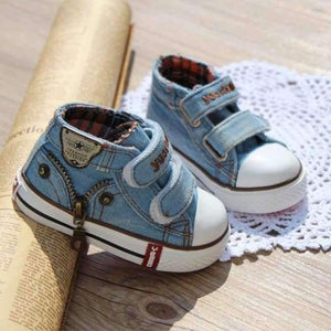 Planet Gates Sky Blue / 4 Children canvas shoes girls and boys fashion flats shoes breathable kids sneakers child casual baby shoes size 19-24