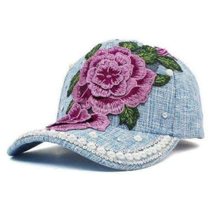 Planet Gates Sky Blue ALTOBEFUN Fashion Spring Summer Colorful Floral Women Sun-shading Baseball Cap Lady  Girl Hip Hop Hat Feminino AD901