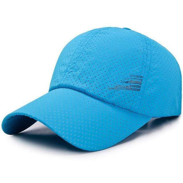 Planet Gates Sky Blue Baseball Cap Quick Drying Hats Men Women Summer Unisex Breathable Sport Pure Color Snapback Hat Bone Baseball Hat