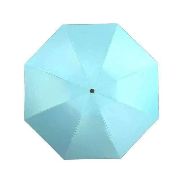 Planet Gates Sky Blue / China Black Coating Automatic Umbrella Reverse Fashion Color 3 Folding Sunny Inverted Umbrella Rain Women Men for Car
