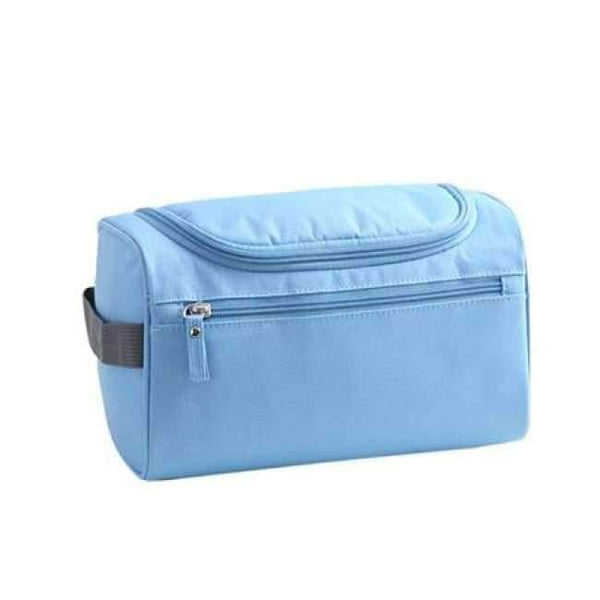 Planet Gates sky blue Cosmetic Bag For Make Up Women Men Makeup Cosmetic Cases Wash neceser Toiletry Bag necessaries para mulheres maquiagem