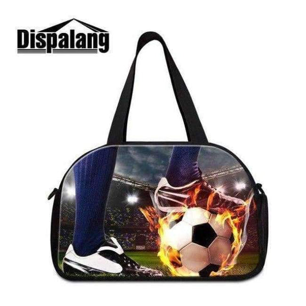 Planet Gates Sky Blue Dispalang Overnight Duffle for Unisex Large Capacity Foldable Clothes Bag Sling Shoulder Multi Functional Luggage Footballl Logo