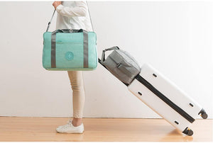 Planet Gates sky blue Fashion Folding Travel Bag Hand Luggage For Men And Women Duffle Bag fashion Travel bag 48*32*16cm