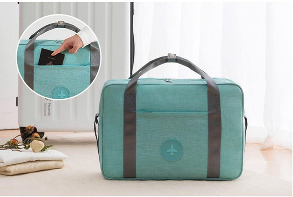 Planet Gates sky blue Fashion Folding Travel Bag Hand Luggage For Men And Women Duffle Bag fashion Travel bag 48*32*16cm