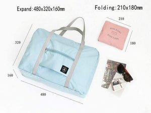 Planet Gates Sky Blue Fashion Women's travel bags Luggage Organizer On the Suitcase Duffle bag Folding Packing Cubes Travel bag Hand Luggage