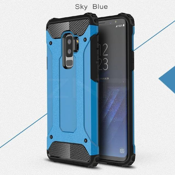 Planet Gates Sky Blue / For Galaxy S7 ZNP Shockproof Protection Phone Case For Samsung Galaxy S9 S8 Plus Note 8 Full Cover Armor Shell For Samsung S7 Edge Note 9 Case
