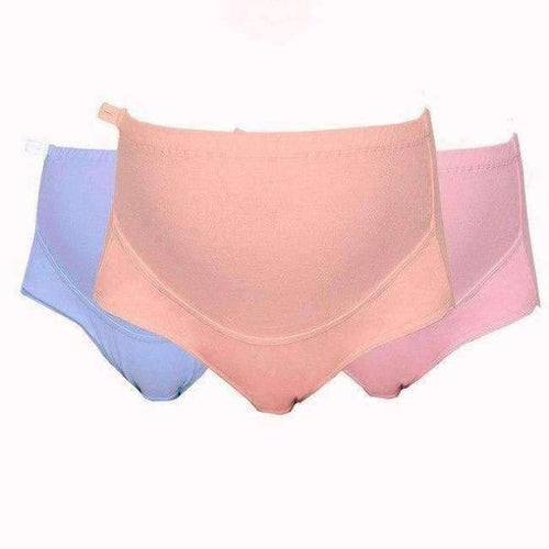 Planet Gates Sky Blue / L 3 PCS/Lot Plus size Cotton Maternity Panties for Pregnant Women underwear High Waist Briefs Pregnancy Intimates Clothing