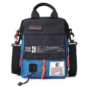 Planet Gates Sky blue Men's Bag Messenger Bag Male Waterproof Nylon Camouflage Satchel Over the Shoulder Crossbody Bags Handbag Mini Briefcase XA99WC