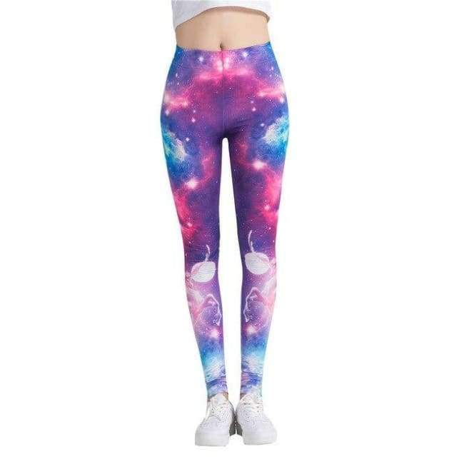 Planet Gates Black / One Size Leggings Fitness Women Leggings Space Galaxy Printing leggins High Waist Pants Female Quick Dry Trousers WAIBO BEAR