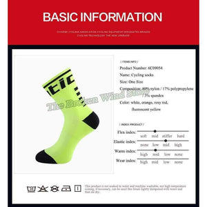 Planet Gates Sky Blue Professional Cycling Socks Women Men Racing Road  Bicycle Bike Socks Anti-sweat Running Sport Socks Accessories