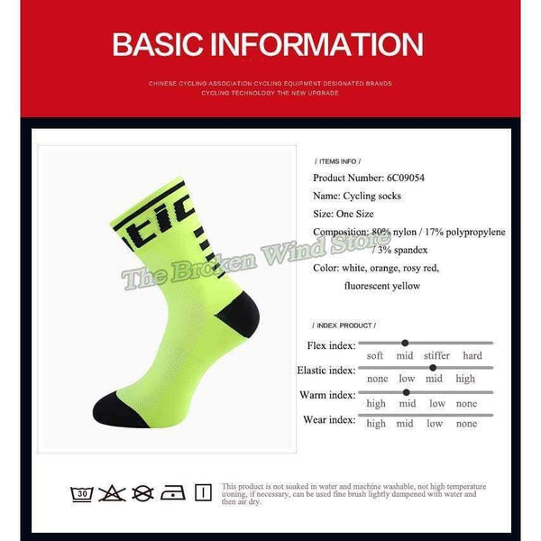 Planet Gates Sky Blue Professional Cycling Socks Women Men Racing Road  Bicycle Bike Socks Anti-sweat Running Sport Socks Accessories