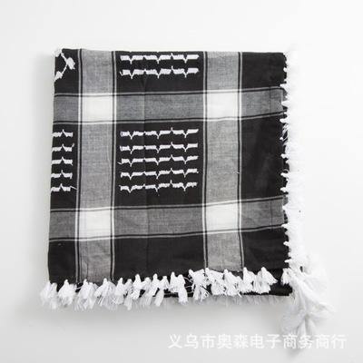 Planet Gates Sky Blue Scarves Men Winter Military Keffiyeh Windproof Scarf  Hijab Shemagh Tactical Desert Square Wargame