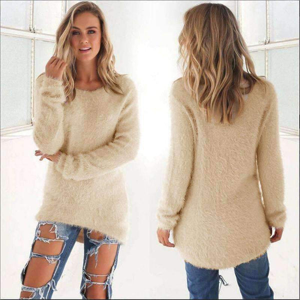 Planet Gates sky blue Sweater / S Autumn Knitted Sweater Women Winter Sweaters Female 2018 Long Sleeve O Neck Loose Casual Pullovers Plus Size 3XL DDR87