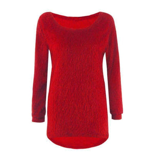 Planet Gates sky blue Sweater / S Autumn Knitted Sweater Women Winter Sweaters Female 2018 Long Sleeve O Neck Loose Casual Pullovers Plus Size 3XL DDR87