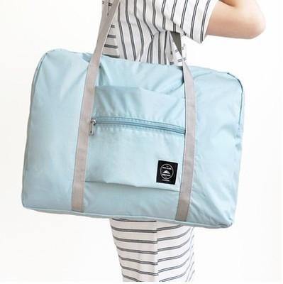 Planet Gates Sky Blue Travel Bags Women Men Large Capacity Folding Duffle Bag Organizer Packing Cubes Luggage Girl Weekend Bag