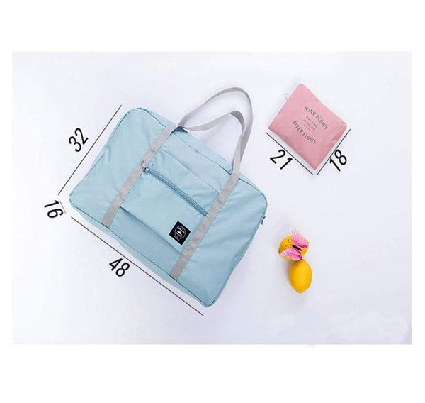 Planet Gates Sky Blue Travel Bags Women Men Large Capacity Folding Duffle Bag Organizer Packing Cubes Luggage Girl Weekend Bag