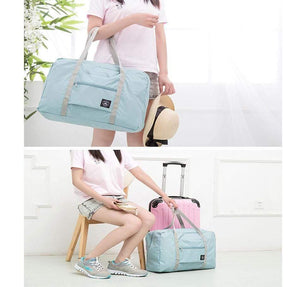 Planet Gates Sky Blue Travel Bags Women Men Large Capacity Folding Duffle Bag Organizer Packing Cubes Luggage Girl Weekend Bag