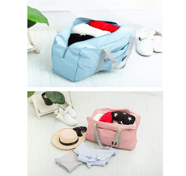 Planet Gates Sky Blue Travel Bags Women Men Large Capacity Folding Duffle Bag Organizer Packing Cubes Luggage Girl Weekend Bag
