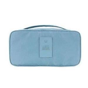 Planet Gates sky blue Travel Stroage Bag Lady Make up cosmetic Toiletries Clothes Bra organization Weekend Overnight Underwear Accessories
