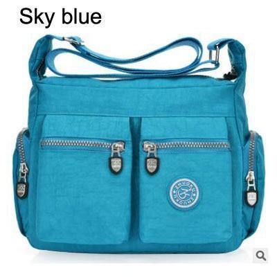 Planet Gates Sky blue Women Top-handle Shoulder Bag Designer Handbag Famous Brand Nylon Female Casual Shopping Tote Hobos Crossbody Bag Messenger Bags