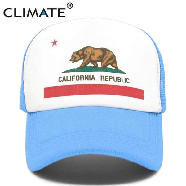 Planet Gates Sky Cap / Adult 55to58cm Head California Trucker Cap Men Bear California Republic Flag Cap  Funny Hip Hop Hat Cap Cool Summer Mesh Cap Adult  Kids Kid