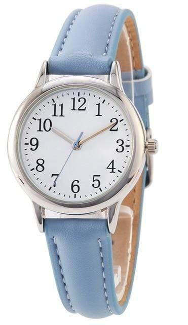 Planet Gates sky Lady style women watch candy color straps leather band simple dial