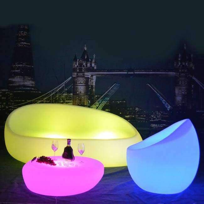 Planet Gates Skybess SK-LF28S (L89*W89*H26cm) Rechargeable LED Bar Table LLDPE Polythylene Material Home Furniture Table for Event Party 1pc