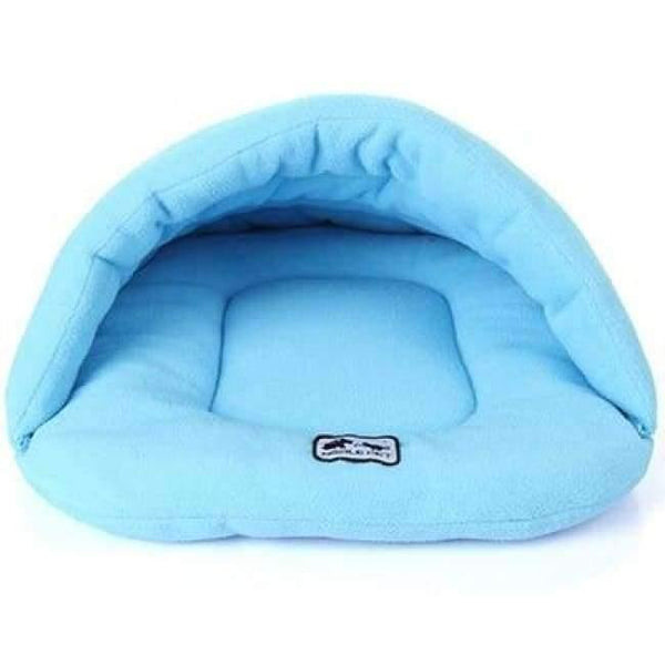 Planet Gates Skyblue / L 6 Colors Soft Polar Fleece Pet Mat Winter Warm Nest Pet Cat Small Dog Puppy Kennel Bed Sofa Sleeping Bag House Puppy Cave Bed