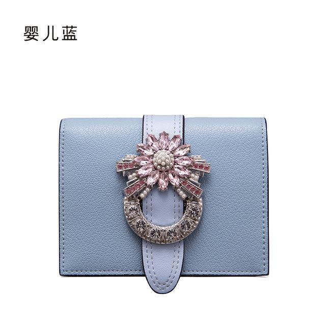 Planet Gates Women Wallet Luxury Designer Diamonds Short Purse Wallet Female Card Holder Purses Coin Wallets Carteira Feminina