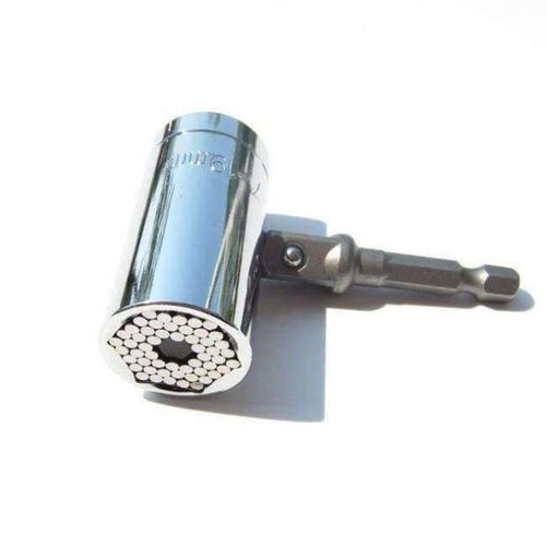 Planet Gates SL Binoax 2 Pcs/Set Magic Spanner Grip Multi Function Universal Ratchet Socket 7-19mm Power Drill Adapter Car Hand Tools Repair Kit
