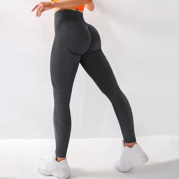 Planet Gates SL582BK / L Yoga Pants Women Leggings For Fitness High Waist Gym Legging Women Push Up Solid Workout Fitness Women Seamless Leggings