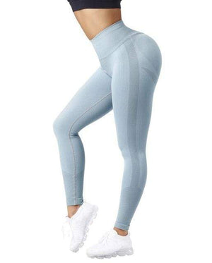 Planet Gates SL590BL / M Yoga Pants Women Leggings For Fitness High Waist Gym Legging Women Push Up Solid Workout Fitness Women Seamless Leggings