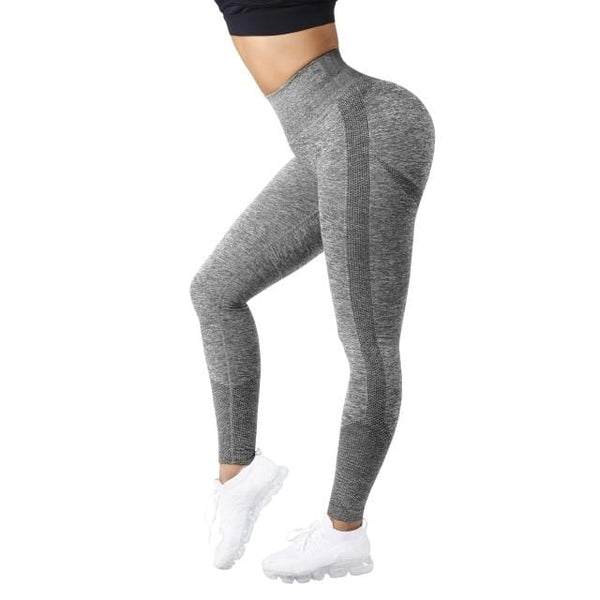 Planet Gates SL590GY / L Yoga Pants Women Leggings For Fitness High Waist Gym Legging Women Push Up Solid Workout Fitness Women Seamless Leggings