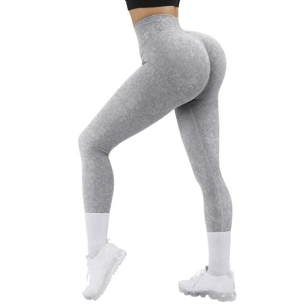 Planet Gates SL797GY / L Yoga Pants Women Leggings For Fitness High Waist Gym Legging Women Push Up Solid Workout Fitness Women Seamless Leggings