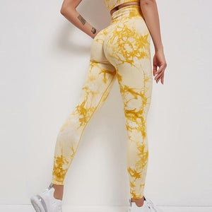 Planet Gates SL840YE / L Yoga Pants Women Leggings For Fitness High Waist Gym Legging Women Push Up Solid Workout Fitness Women Seamless Leggings