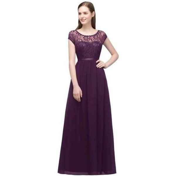 Planet Gates Sleeveless Grape / 6 Vestido De Festa burgundy Bridesmaid Dresses Chiffon Beach long dress for wedding party for woman