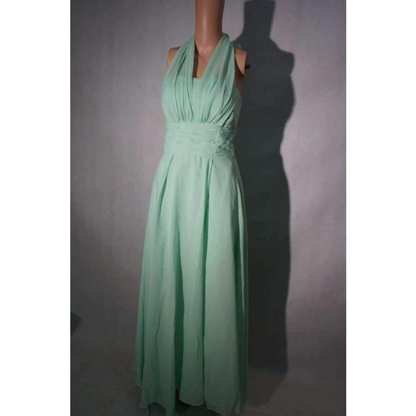 Planet Gates Sleeveless Long Bridesmaid Dresses  Ruffles Chiffon a-Line Vestido De Madrinha De Casamento Longo