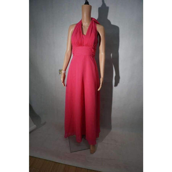 Planet Gates Sleeveless Long Bridesmaid Dresses  Ruffles Chiffon a-Line Vestido De Madrinha De Casamento Longo