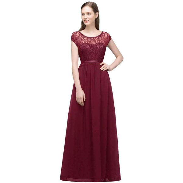 Planet Gates Sleeveless Navy blue / 6 Vestido De Festa burgundy Bridesmaid Dresses Chiffon Beach long dress for wedding party for woman
