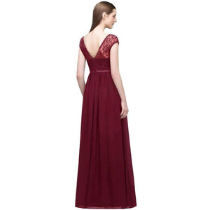 Planet Gates Sleeveless Navy blue / 6 Vestido De Festa burgundy Bridesmaid Dresses Chiffon Beach long dress for wedding party for woman