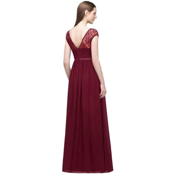 Planet Gates Sleeveless Navy blue / 6 Vestido De Festa burgundy Bridesmaid Dresses Chiffon Beach long dress for wedding party for woman