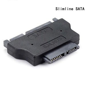 Planet Gates Slimline SATA Adapter Serial ATA 7+15 22pin Male to Slim 7+6 13pin Female Adapter for Desktop Laptop HDD CD-ROM Hard Disk Drive