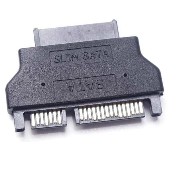 Planet Gates Slimline SATA Adapter Serial ATA 7+15 22pin Male to Slim 7+6 13pin Female Adapter for Desktop Laptop HDD CD-ROM Hard Disk Drive